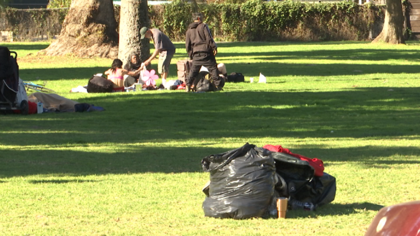 Homeless im SB park