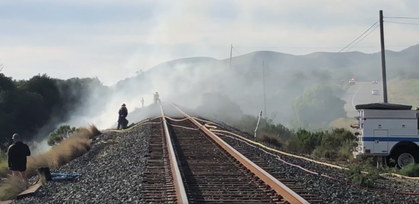Gaviota Railroad Track Fire