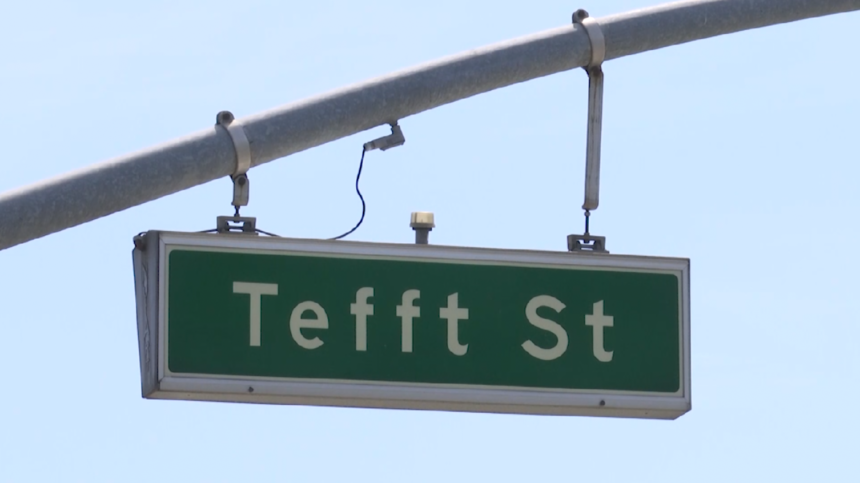 Tefft sign