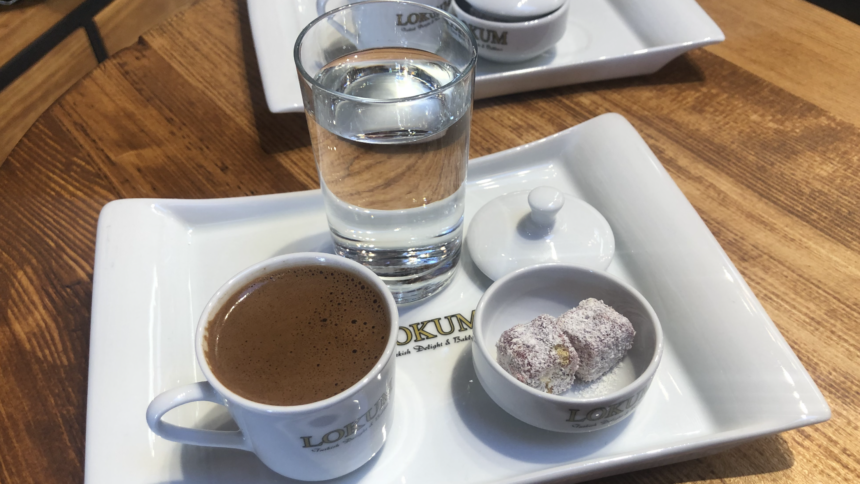 Turkish coffee and delights