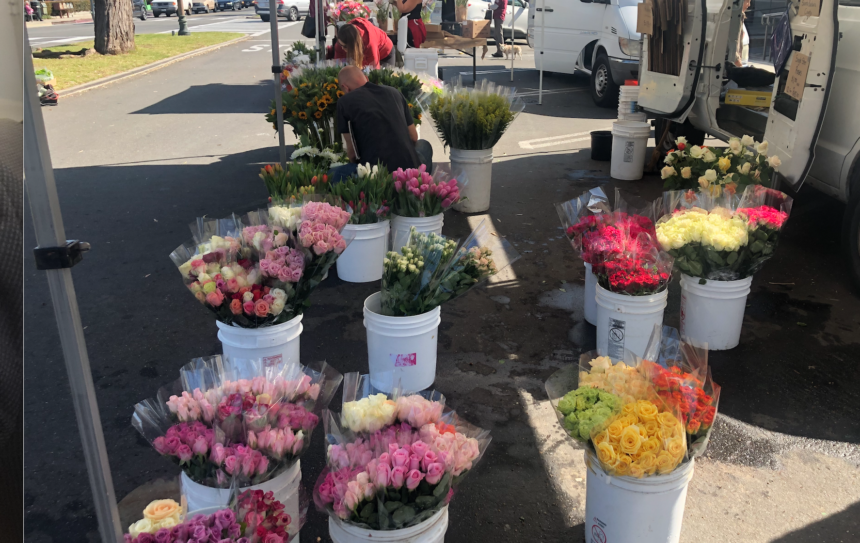 Farmers' market flowers