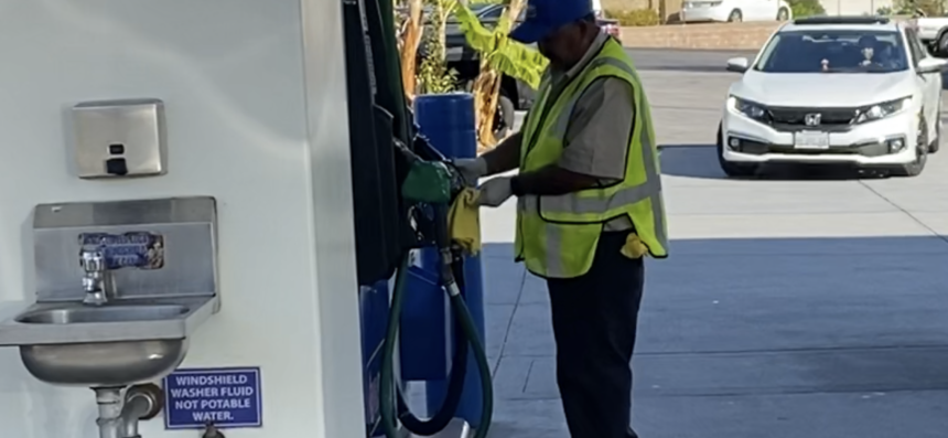 Gas station cleaning