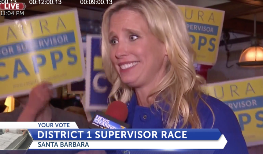 Laura Capps Election night