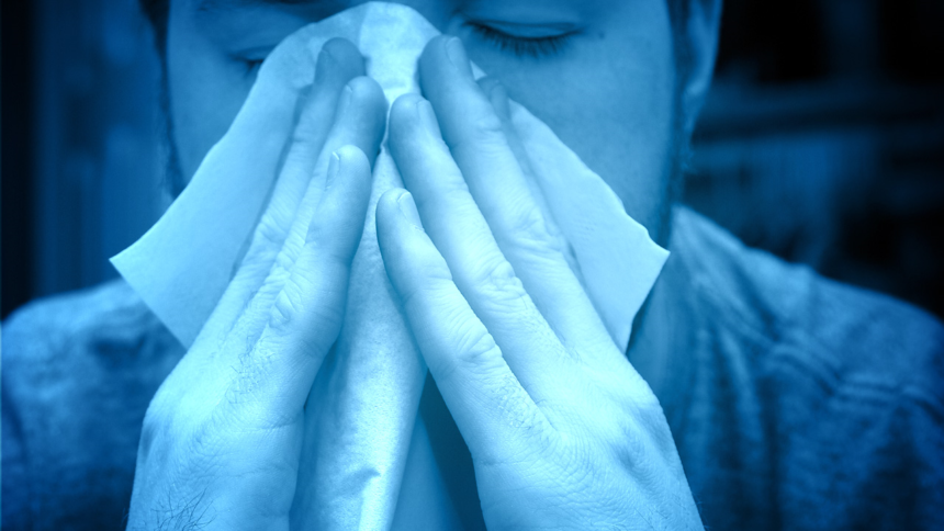 flu disease sneeze