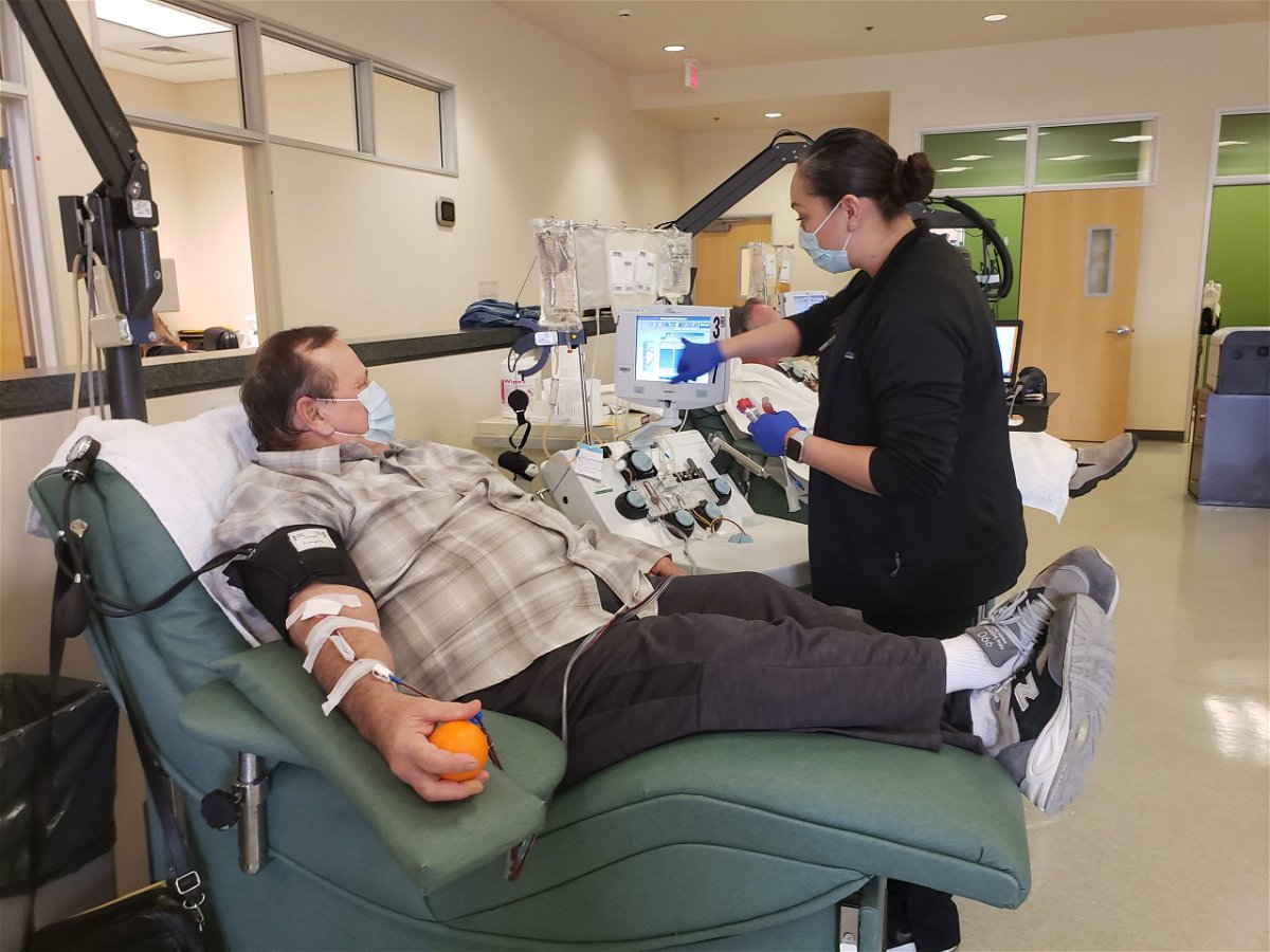 Dwight Everett of Camarillo donates life-saving plasma