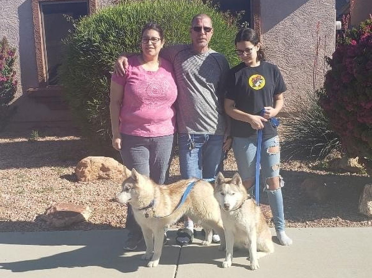 The pets belonging to a Lompoc woman who was shot and killed in March are now in Texas with her family