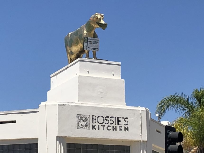 Bossie Painted Gold and Green