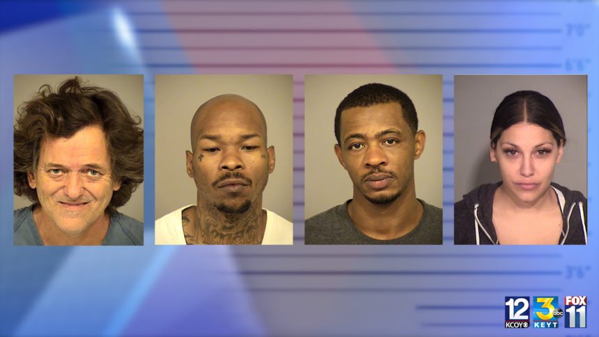 four drug arrests