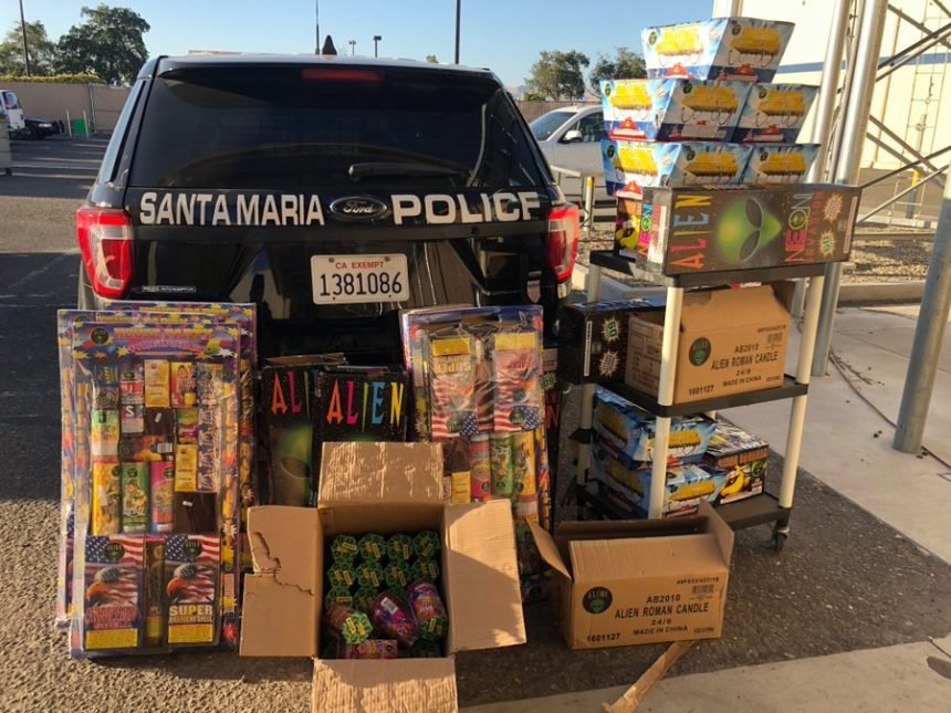 Police confiscate large number of illegal fireworks from Santa Maria