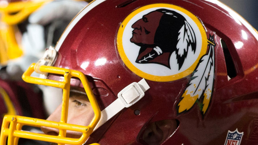 Redskins logo helmet