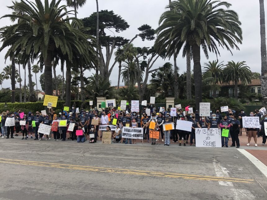 Biltmore Hotel employees protest