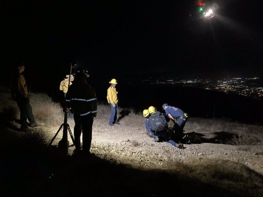 slo city fire treating injured hiker bowden trail