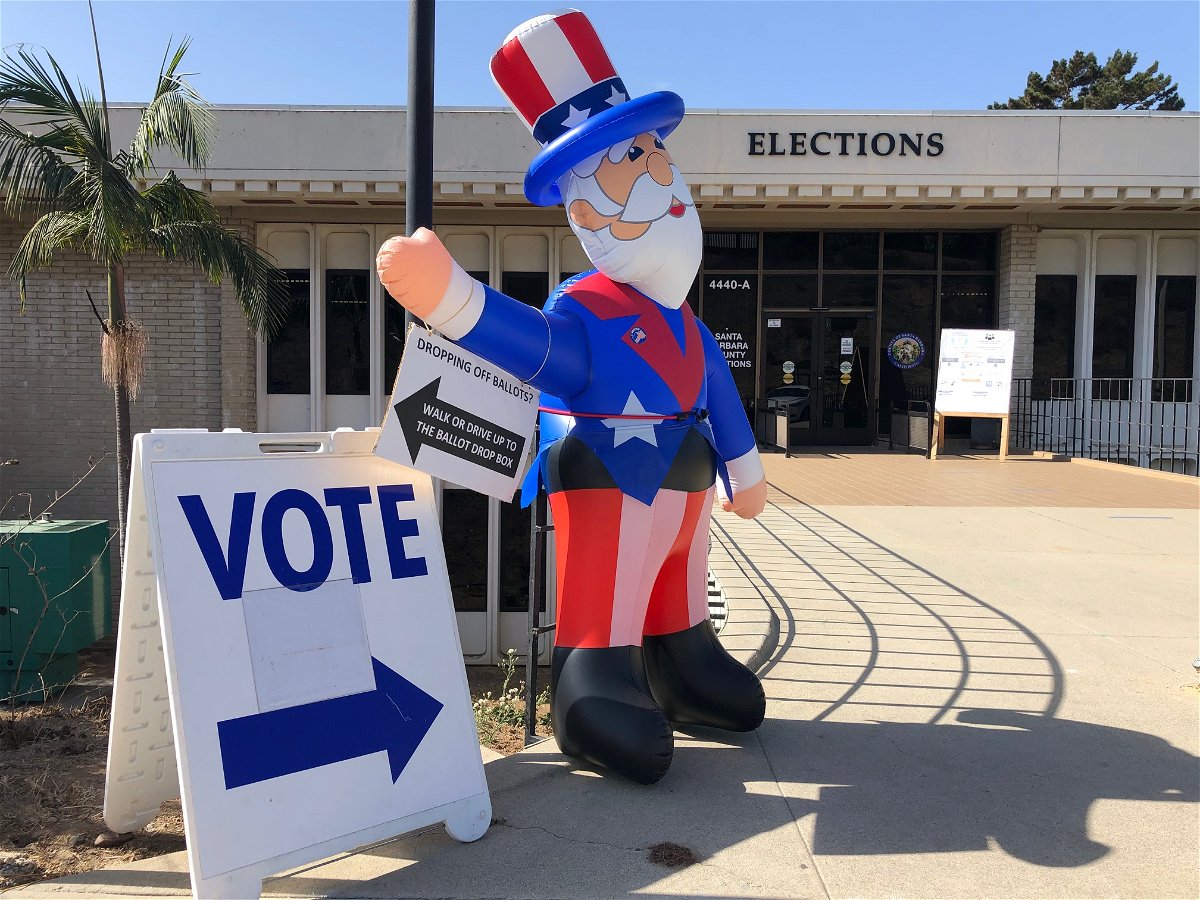 Santa Barbara County Elections Office counting early voting ballots