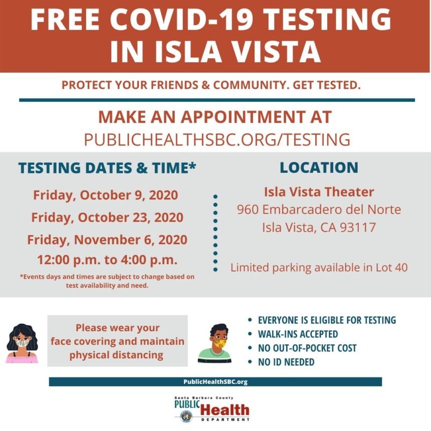COVID testing in Isla Vista