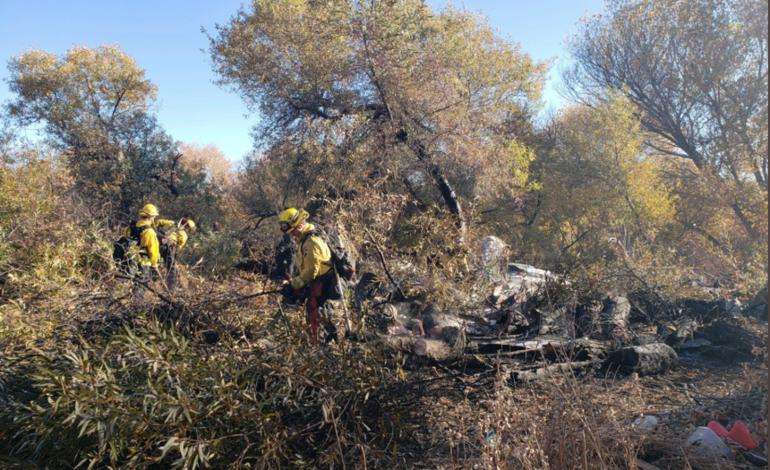 PASO ROBLES RIVERBED FIRE