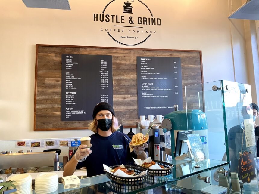 hustle & grind coffee in SB