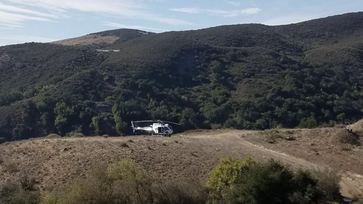 A cyclist was injured on Eucalyptus Trail north of San Luis Obispo Wednesday afternoon