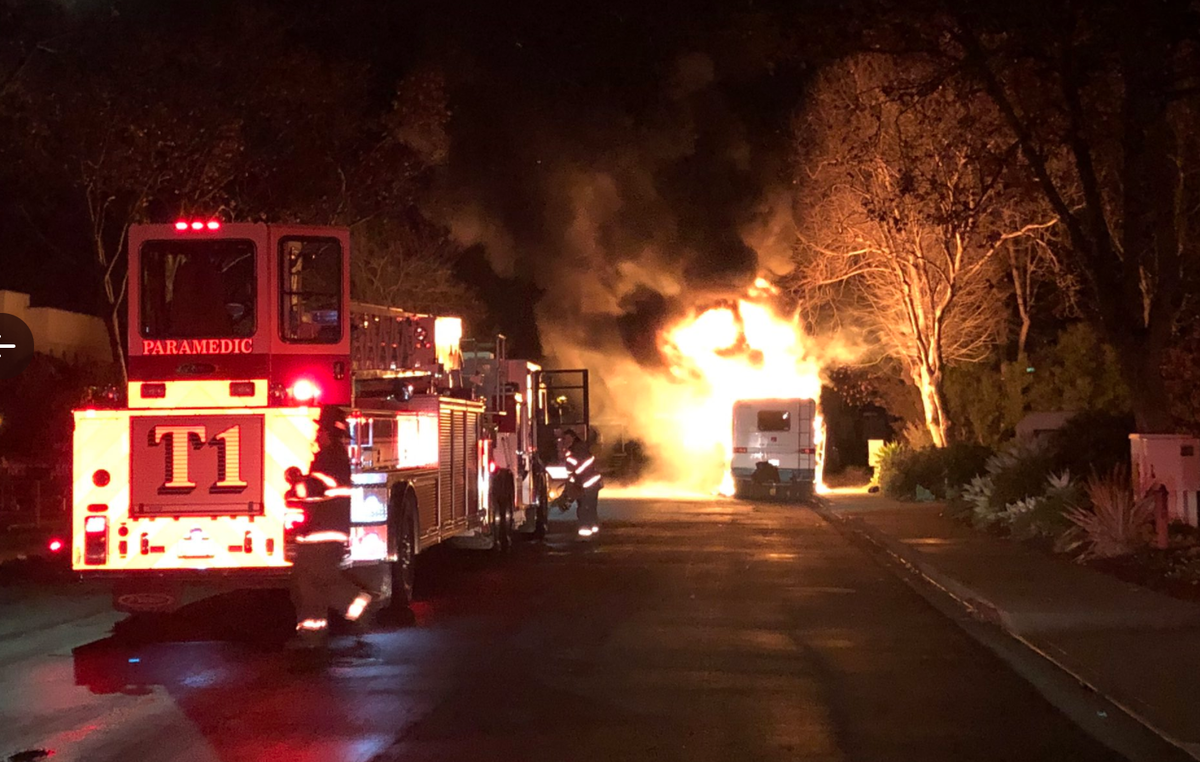 Firefighters Knock Down Motor Home Fire In San Luis Obispo | News ...