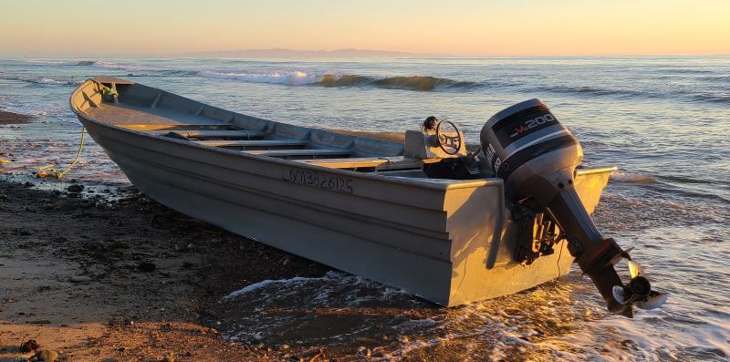 Customs and Border Patrol detained 15 undocumented immigrants after a smuggling boat washed ashore near Goleta Beach