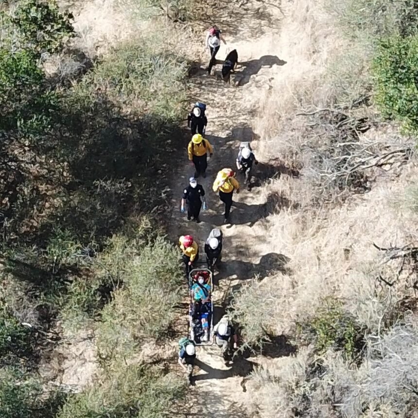 sbcsar rattlesnake canyon trail rescue 010921 3