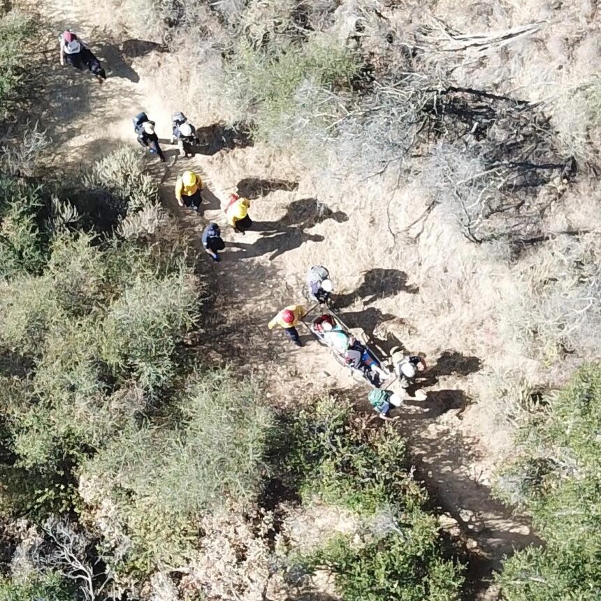 sbcsar rattlesnake canyon trail rescue 010921 4
