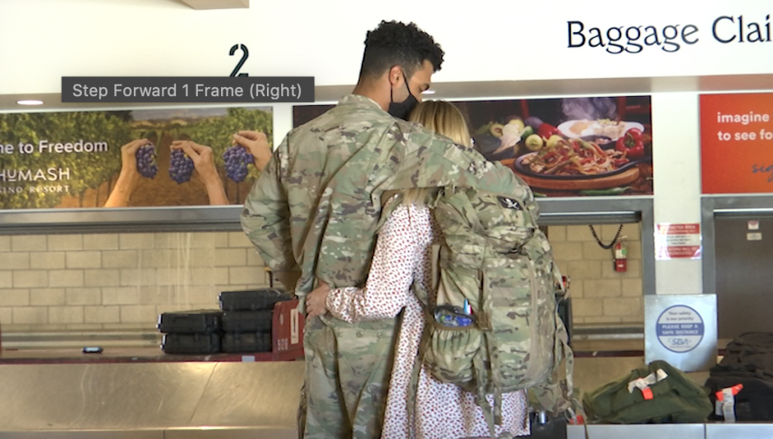 USAF members return home