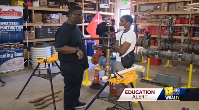 <i>WBAL</i><br/>Matthew Roundtree (left) and Marvin Parker (right) are among the first group of high school graduates taking part in a new apprenticeship program designed to help them get jobs.