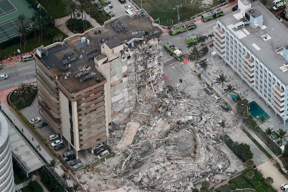 <i>Miami-Dade Fire Rescue</i><br/>Approximately 55 apartment units were impacted by the partial buidling collapse in Surfside