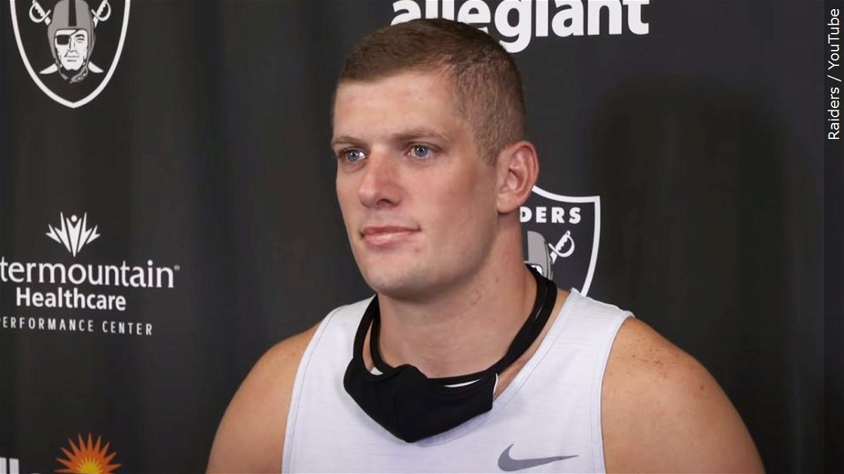 Carl Nassib of Las Vegas Raiders is first active NFL player to