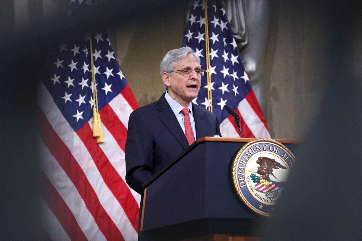 <i>WIN MCNAMEE/AFP/POOL/Getty Images</i><br/>Attorney General Merrick Garland on June 22 said the Justice Department's watchdog has a 