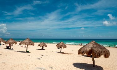 Life's a beach on the sands around Cancun.