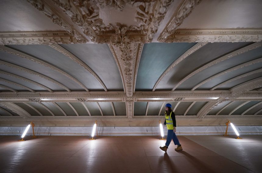 Building work at Buckingham Palace