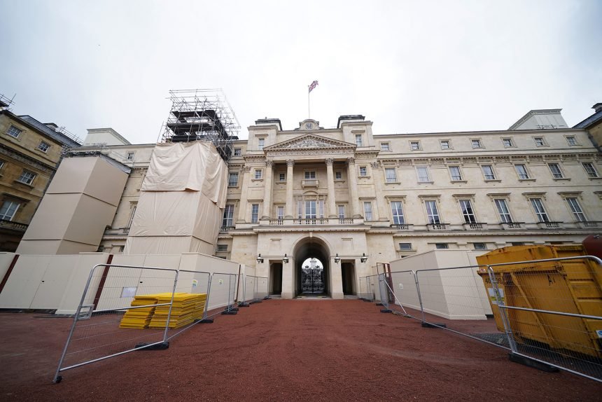 Building work at Buckingham Palace
