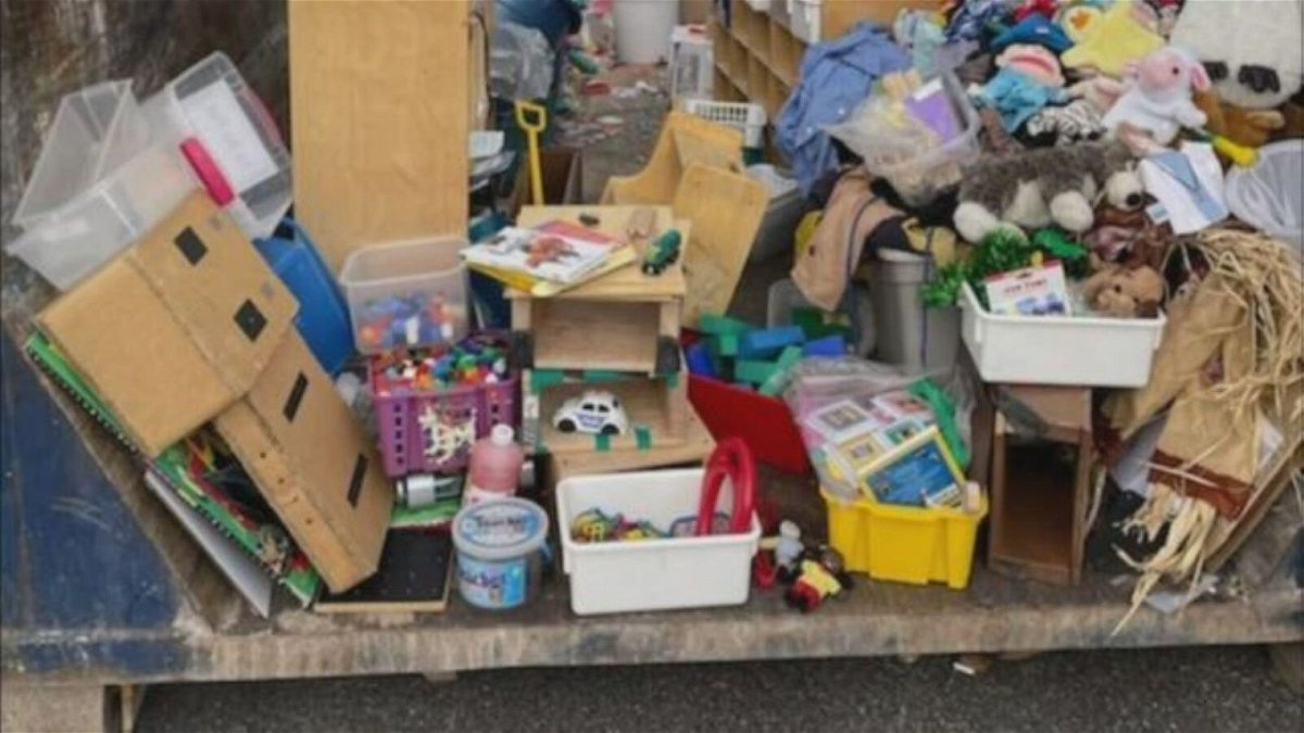 <i>KCNC</i><br/>Neighbors were shocked to find the Irwin Preschool dumpster filled with items they felt were perfectly good and useable.