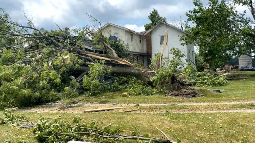 Four Tornadoes Leave Damage 