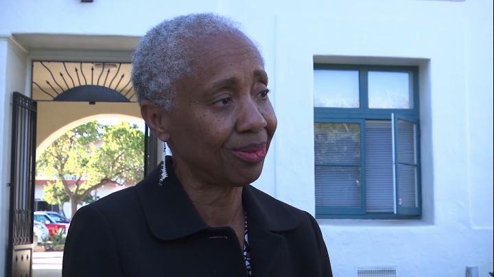 Helen Benjamin, pictured speaking with NewsChannel 3-12 in 2019, named interim SBCC President