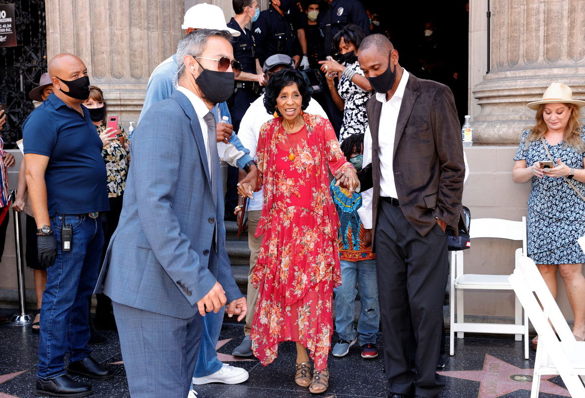 <i>Amy Sussman/Getty Images</i><br/>Marla Gibbs was honored July 20 with a star on the Hollywood Walk of Fame.