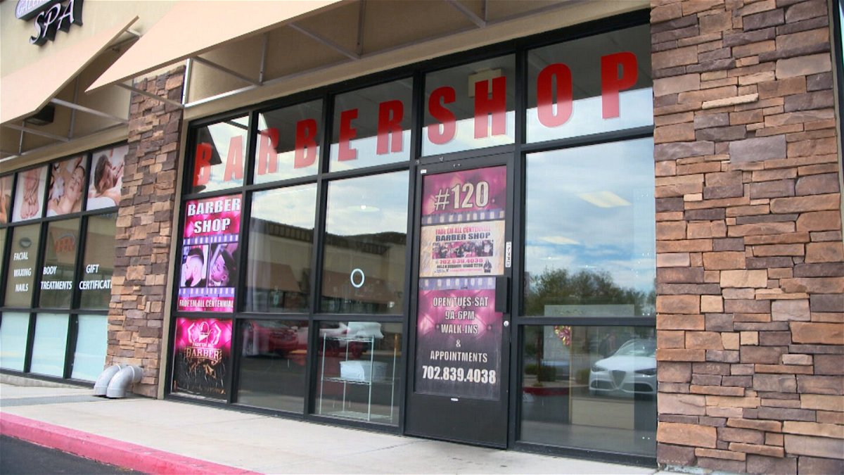 <i>Kacey Cherry/CNN</i><br/>An exterior shot of one of Robert Taylor's barbershops.