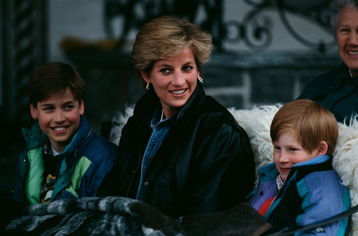 <i>Jayne Fincher/Princess Diana Archive/Getty Images</i><br/>Diana on a ski vacation with her two sons
