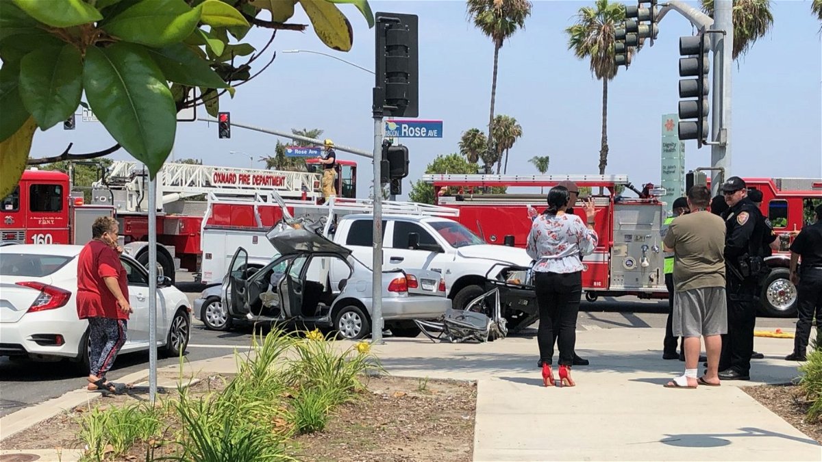 A major crash in Oxnard shut down traffic for several hours Tuesday. 