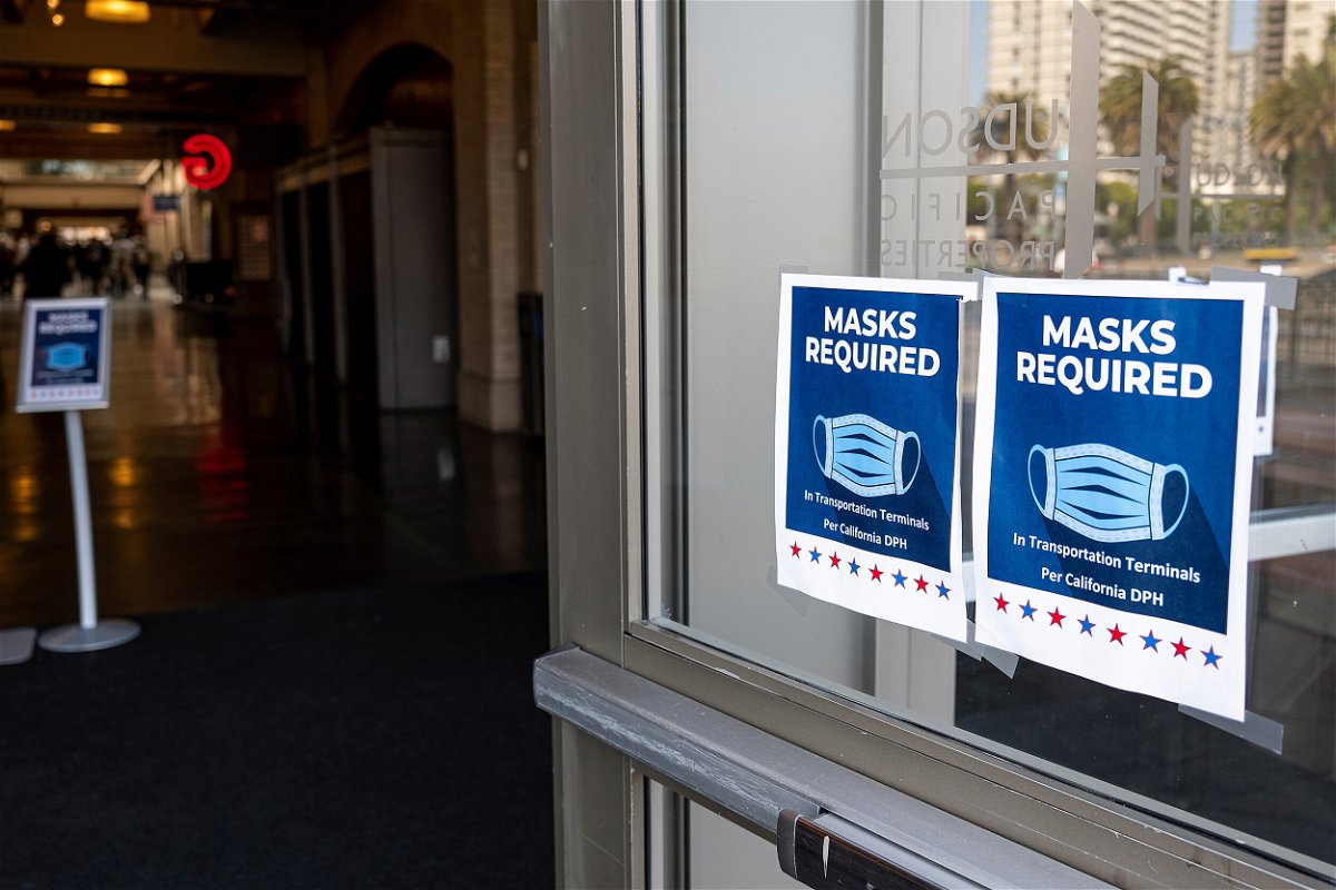 <i>avid Paul Morris/Bloomberg/Getty Images/FILE</i><br/>Signs at the Ferry Building in San Francisco last month.