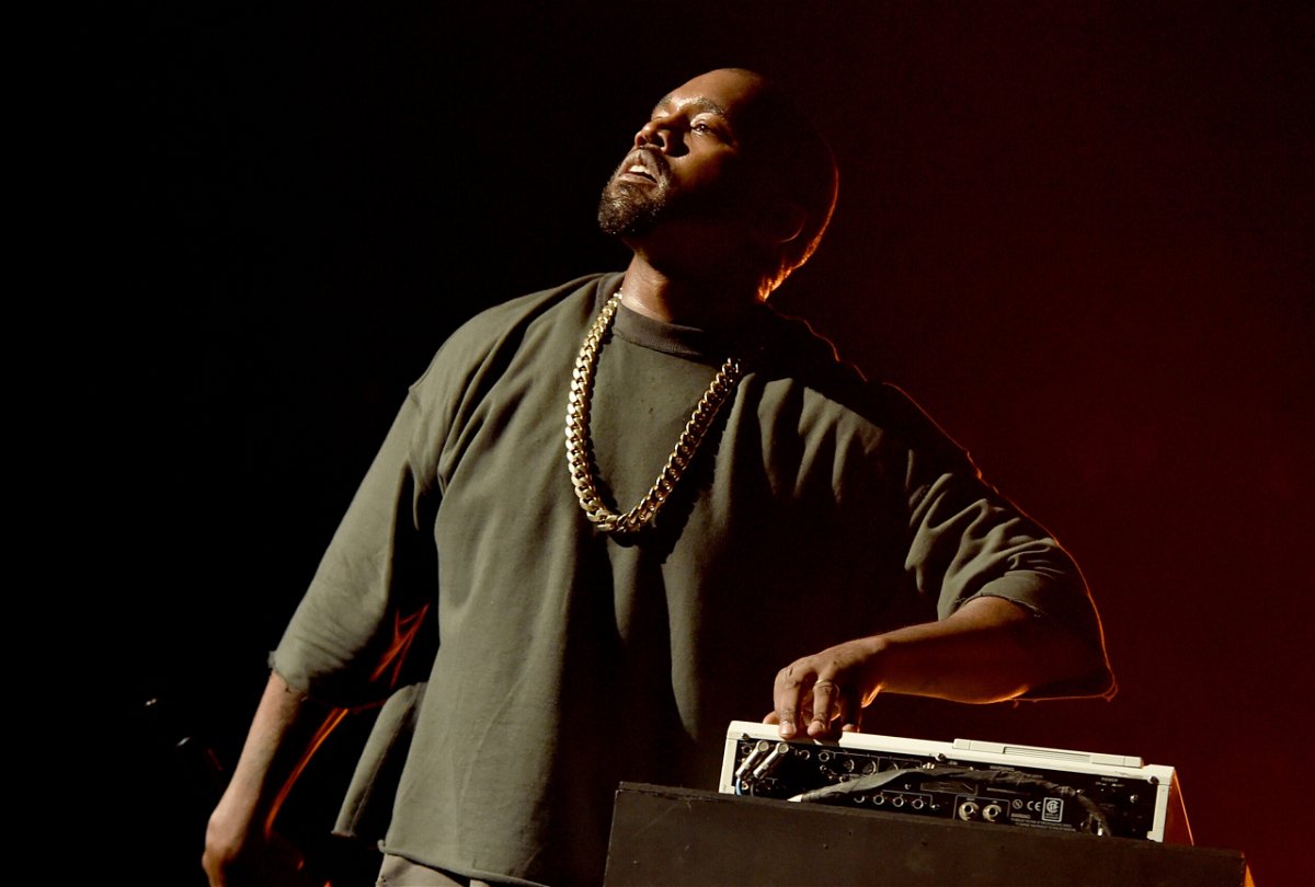 <i>Kevin Winter/Getty Images North America</i><br/>Musician Kanye West performs onstage at the 2015 iHeartRadio Music Festival at MGM Grand Garden Arena on September 18