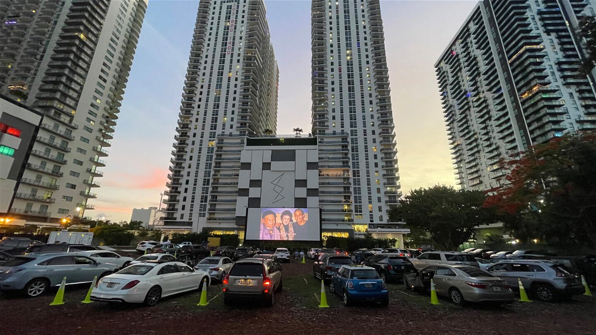 <i>Alexander Tamargo/HBO/Getty Images</i><br/>A view of the Miami Screening of the HBO Documentary Film 'Revolution Rent' at Nite Owl Drive-In Theater on June 10
