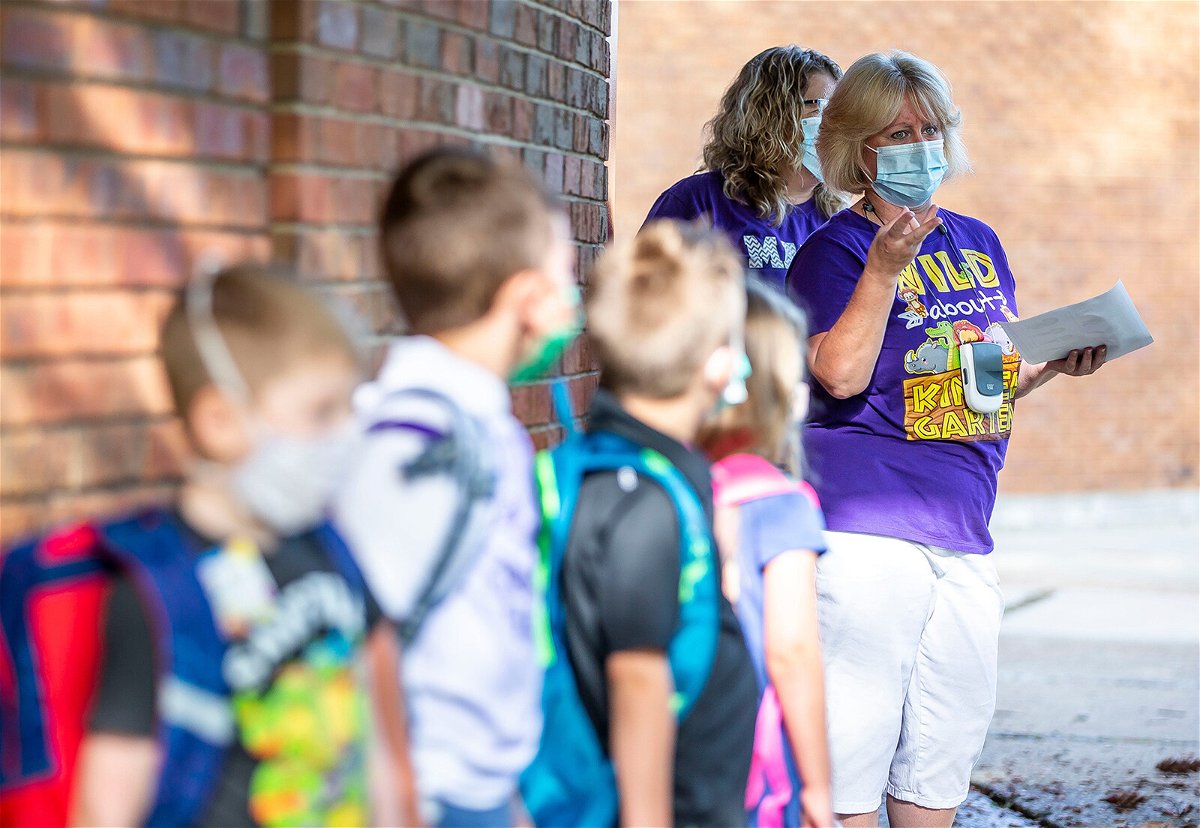 <i>Justin L. Fowler/The State Journal-Register/USA Today Network</i><br/>llinois Gov. J.B. Pritzker announced Thursday a vaccine mandate for all teachers and health care workers with testing opt-out. Pictured is the Owen Marsh Elementary School in Springfield