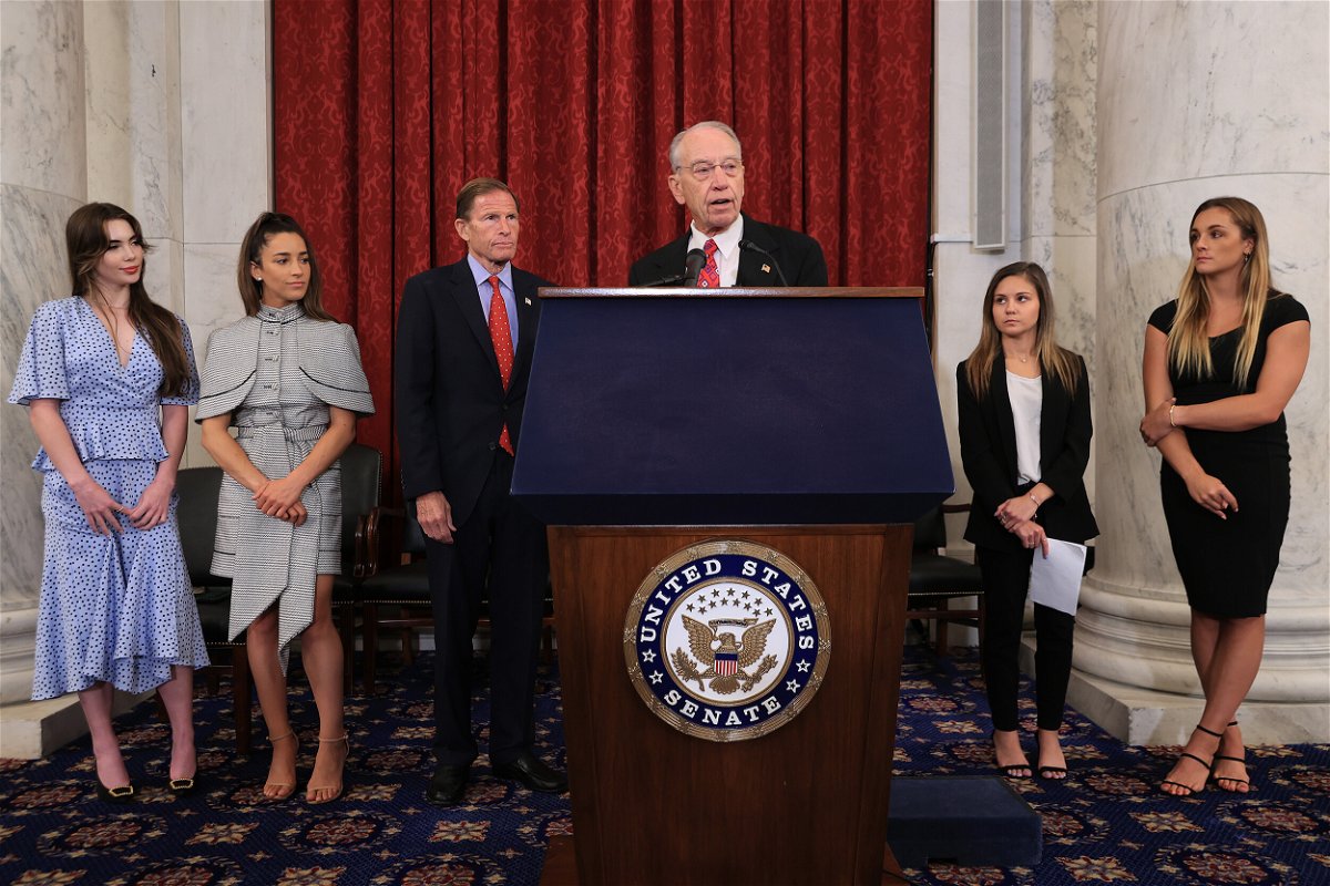<i>Chip Somodevilla/Getty Images</i><br/>Attorney General Merrick Garland faces pressure to reconsider the Justice Department's decision not to bring any prosecutions related to the FBI's mishandling of the Larry Nassar investigation