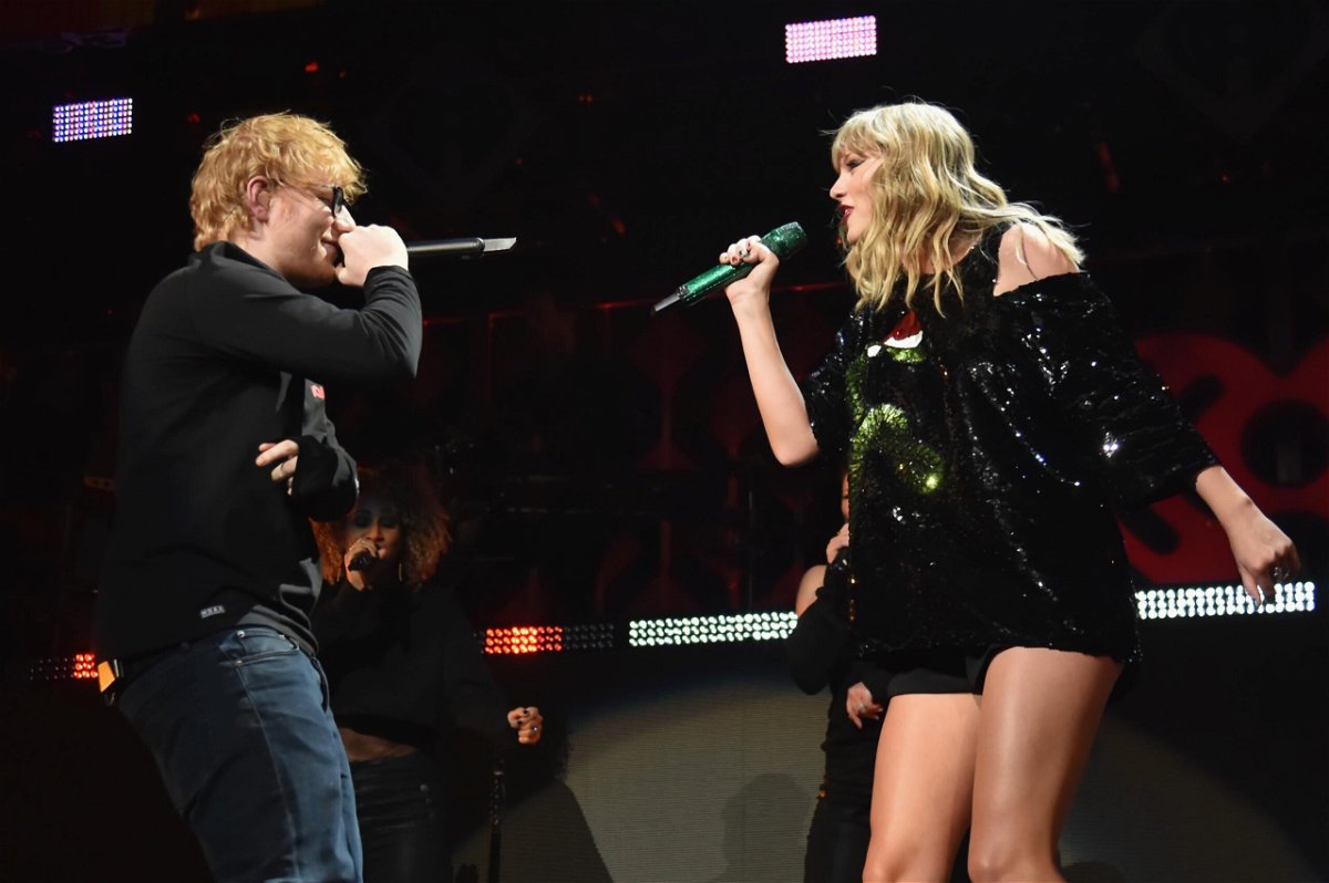 <i>Kevin Mazur/Getty Images</i><br/>Taylor Swift and Ed Sheeran