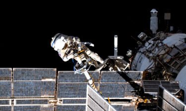 Russian cosmonauts head outside the space station for their second spacewalk in less than a week. Pictured is cosmonaut Pyotr Dubrov performing a spacewalk.