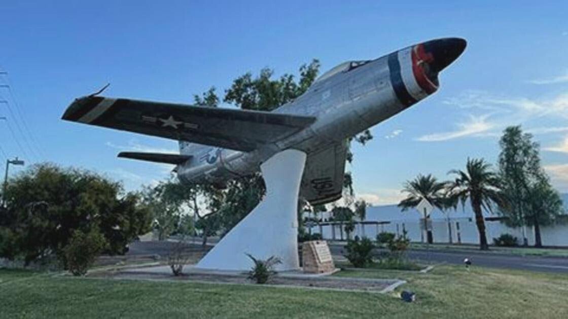 <i>KTVK/KPHO</i><br/>A Korean warplane that has been at the intersection of Chandler Boulevard and Delaware Street for decades will soon have a new home at Veterans Oasis Park in Chandler.