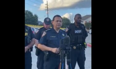 Harris County Sheriff Ed Gonzalez addresses the media after three children were abandoned with the decaying body of another child inside an apartment in Houston.
