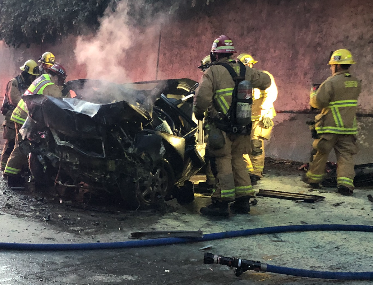 Two died in a fatal car crash Wednesday on the  Southbound Highway 101 on ramp at Garden Street.